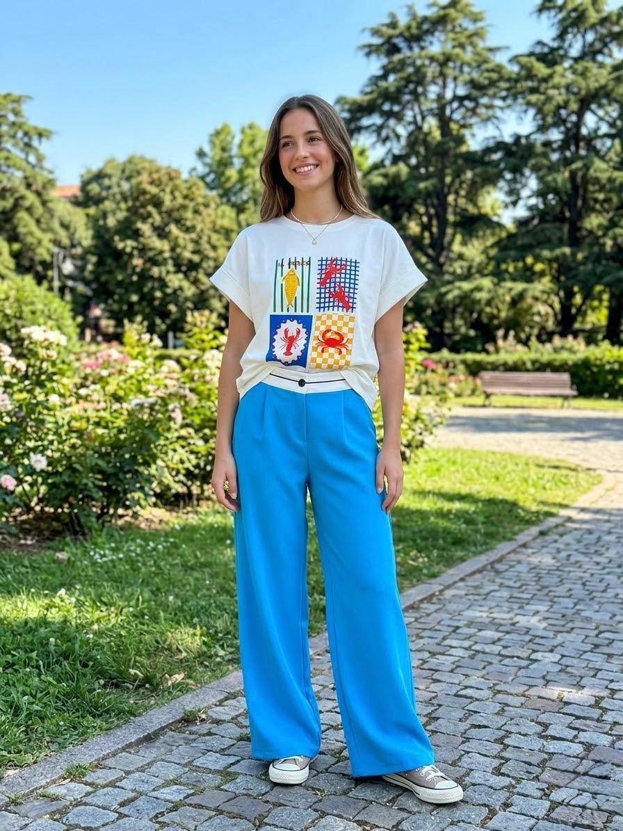Großhändler Loriane - Bedrucktes T-Shirt