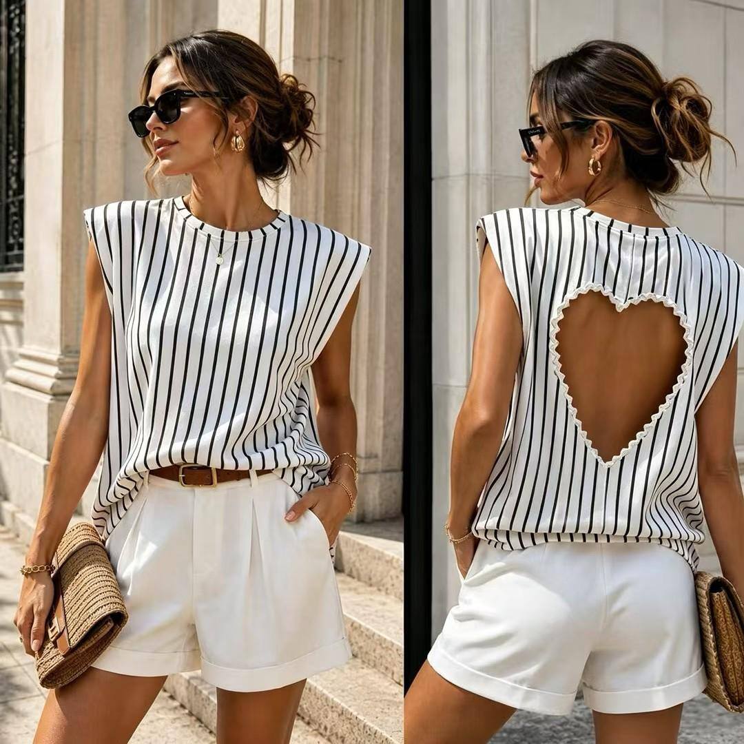 Großhändler Loriane - Gestreiftes T-Shirt