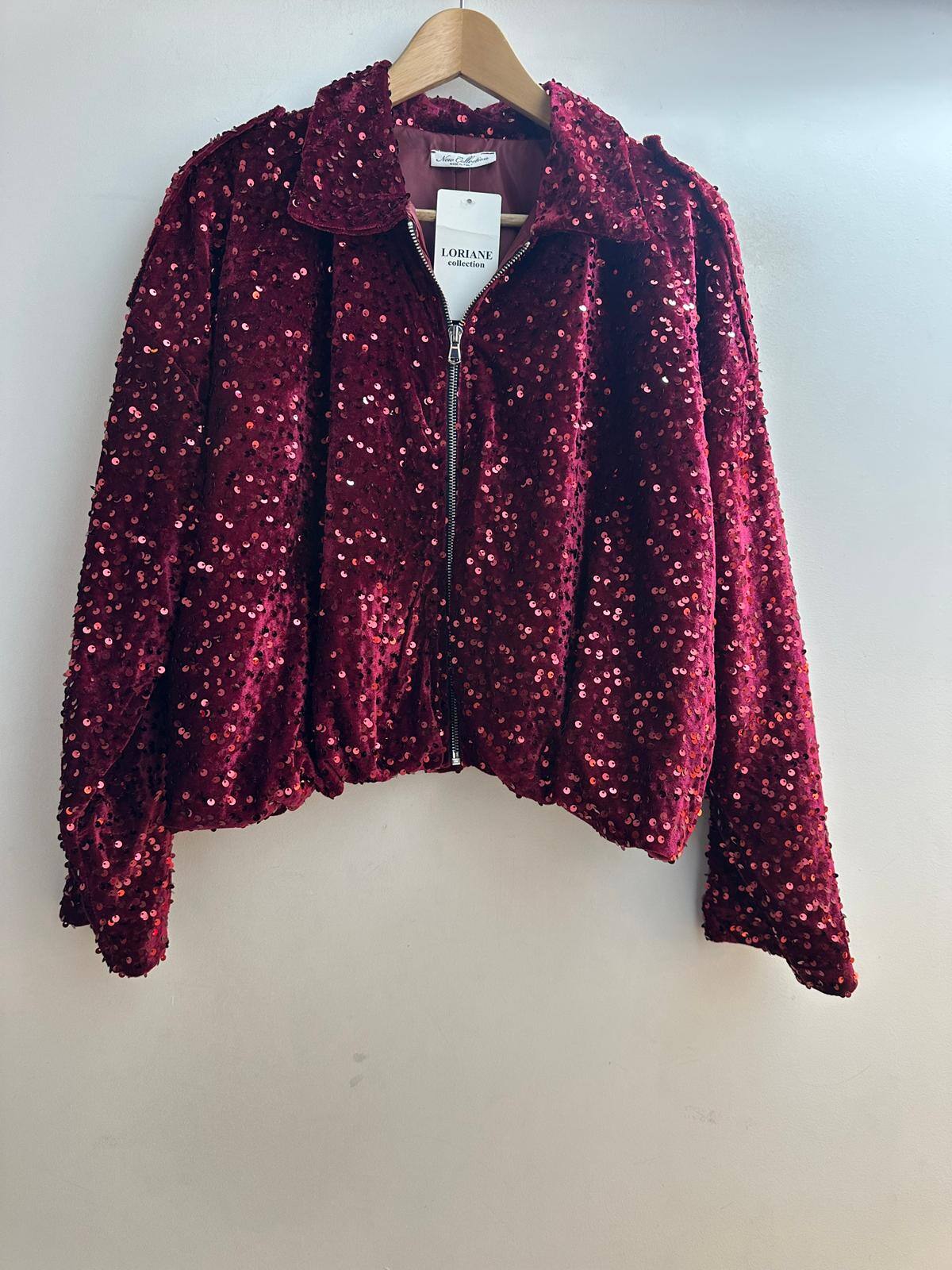 Wholesaler Loriane - Velvet jacket with sequins
