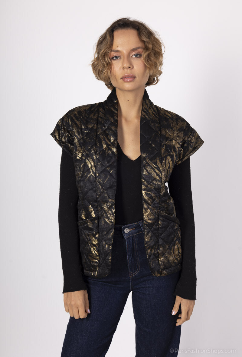 Wholesaler Loriane - Shiny jacket with animal prints