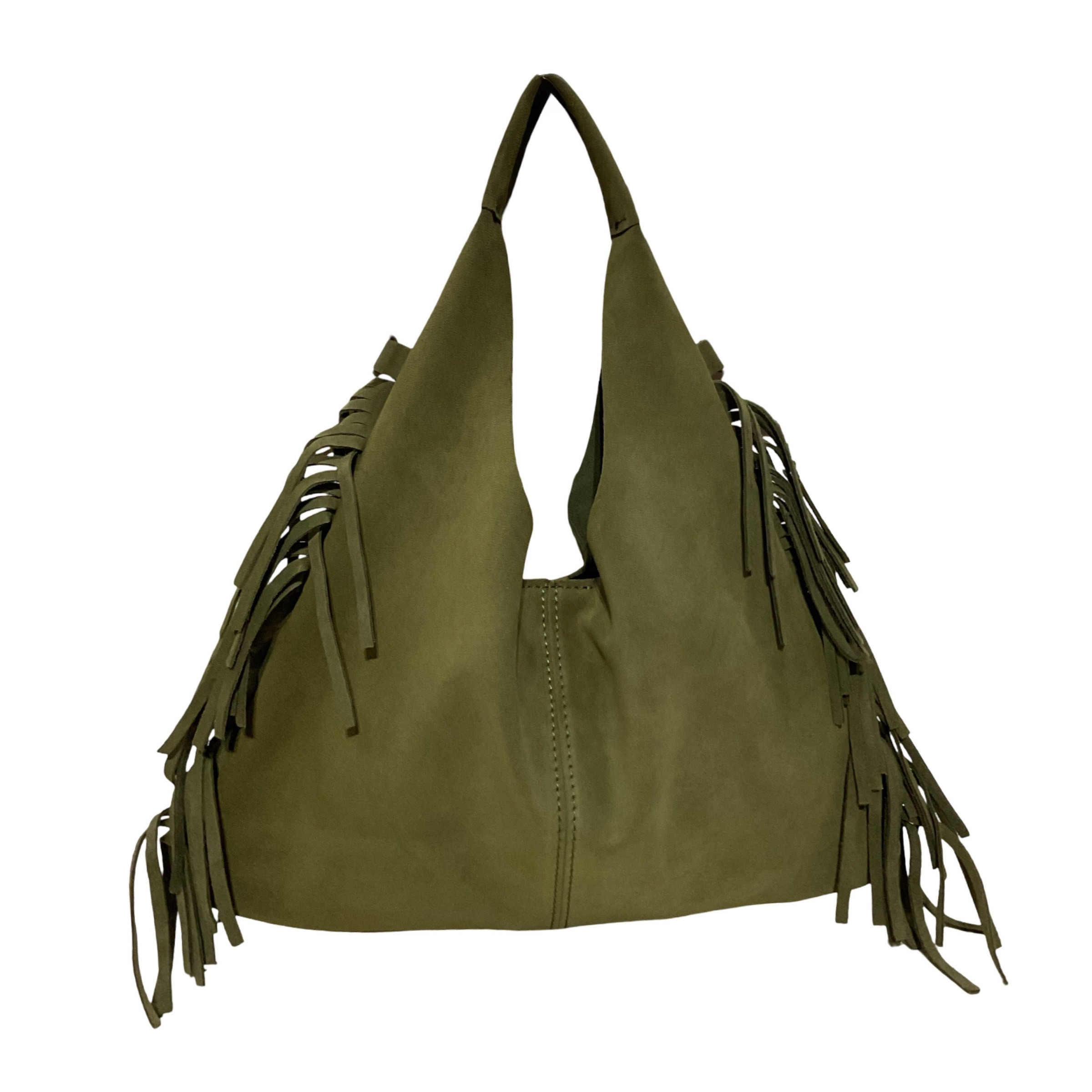 Wholesaler LOUISA LEE - MARCO SUEDE LEATHER FRINGE CROSSBODY BAG