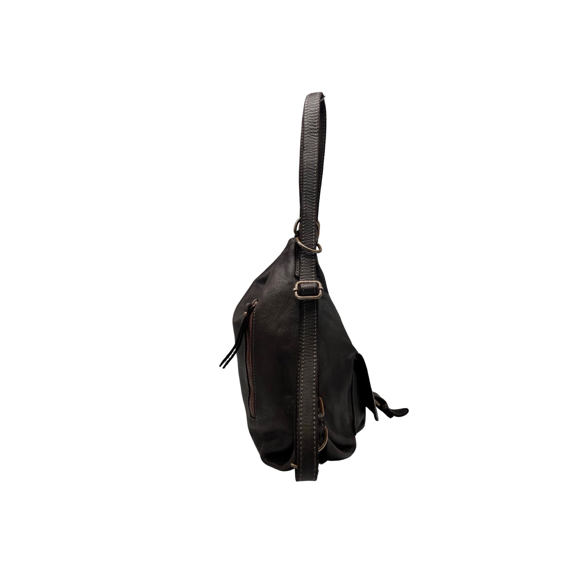 Wholesaler LOUISA LEE - Manon washed leather shoulder bag