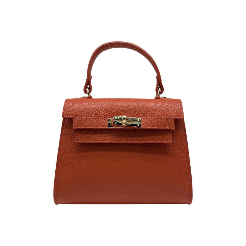 Grossiste LOUISA LEE - SAC PORTE MAIN CUIR GRAINE MARA