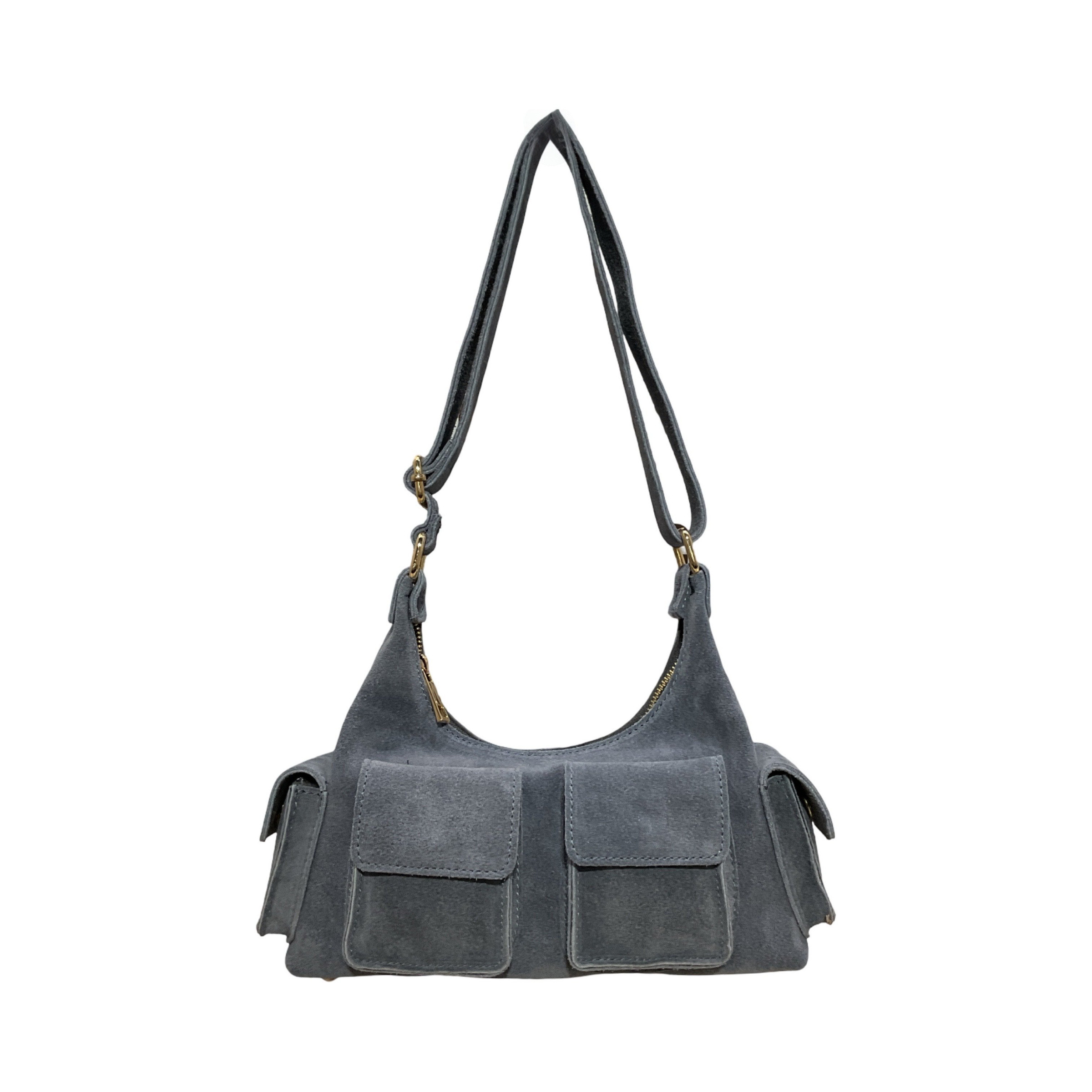 Wholesaler LOUISA LEE - Multi-pocket Suede Leather Bag Dollar