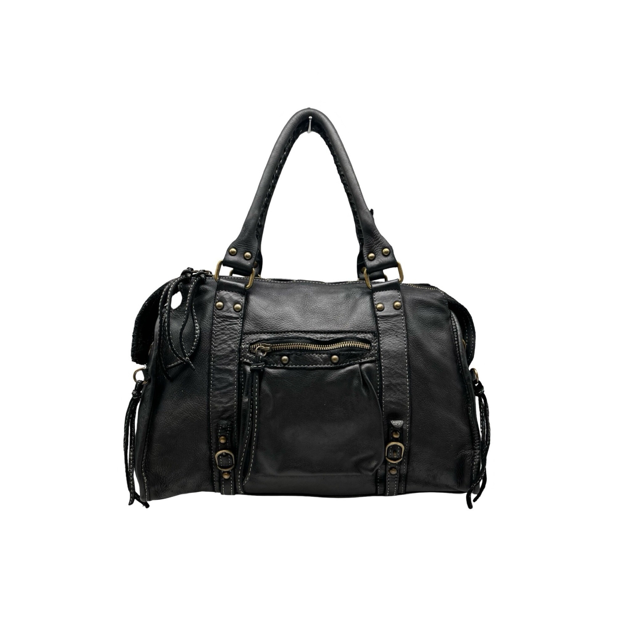 Wholesaler LOUISA LEE - Manon washed leather shoulder bag