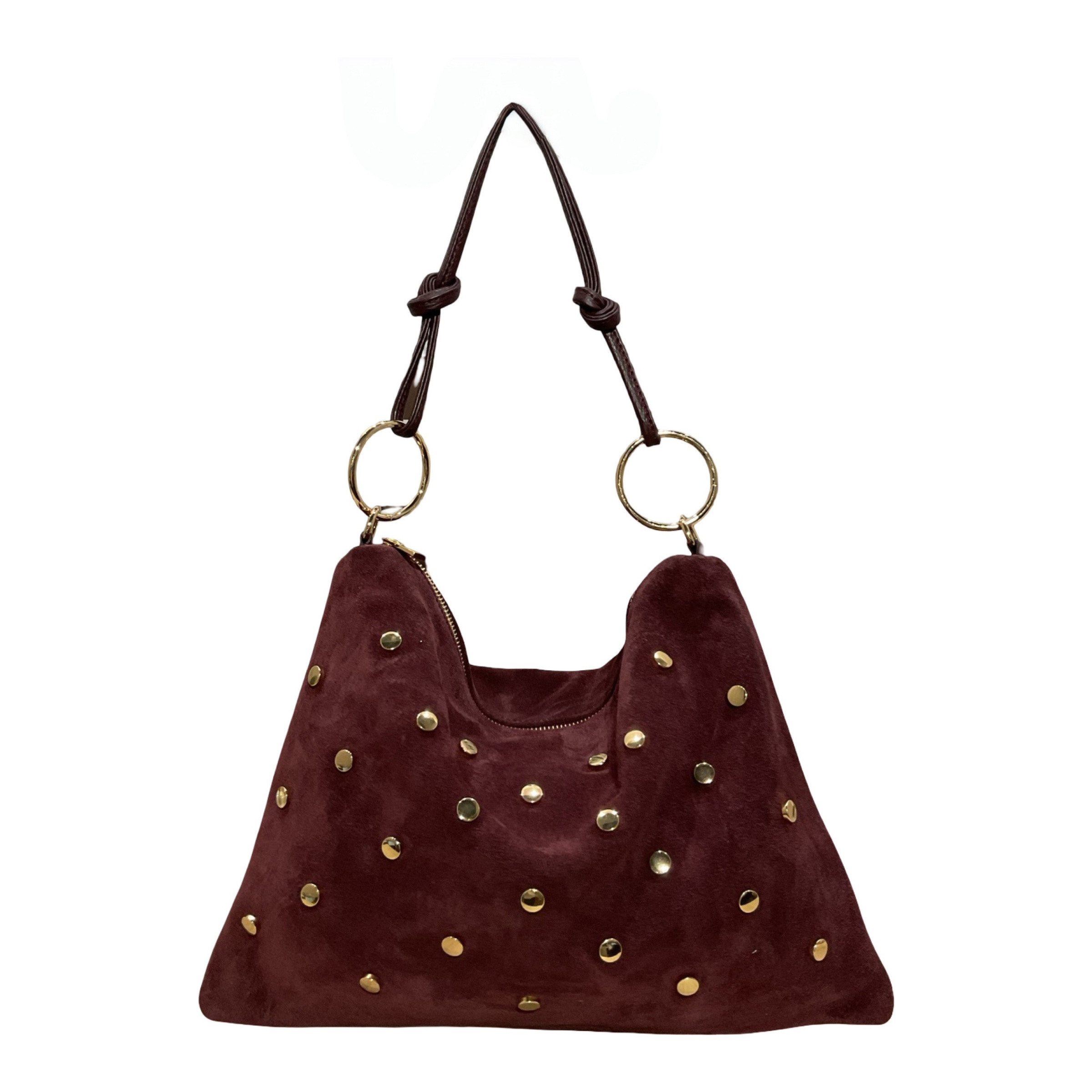 Wholesaler LOUISA LEE - Studded Seko Suede Leather Bag