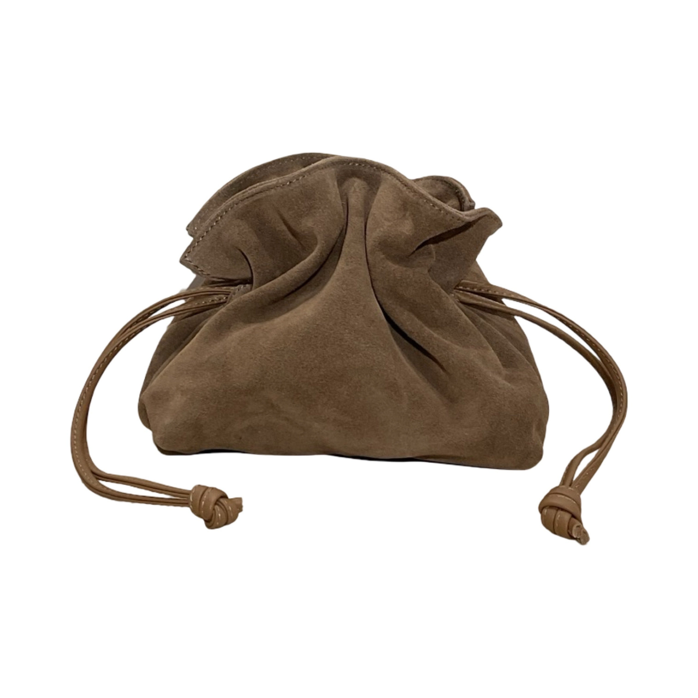 Wholesaler LOUISA LEE - Doona S Pleated Suede Leather Bag