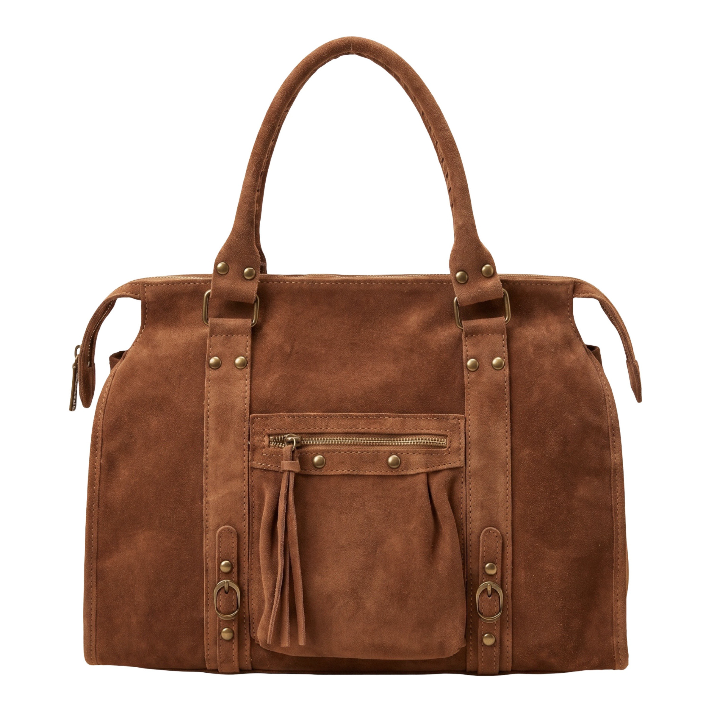 Wholesaler LOUISA LEE - CAPUCINE L SUEDE LEATHER BAG