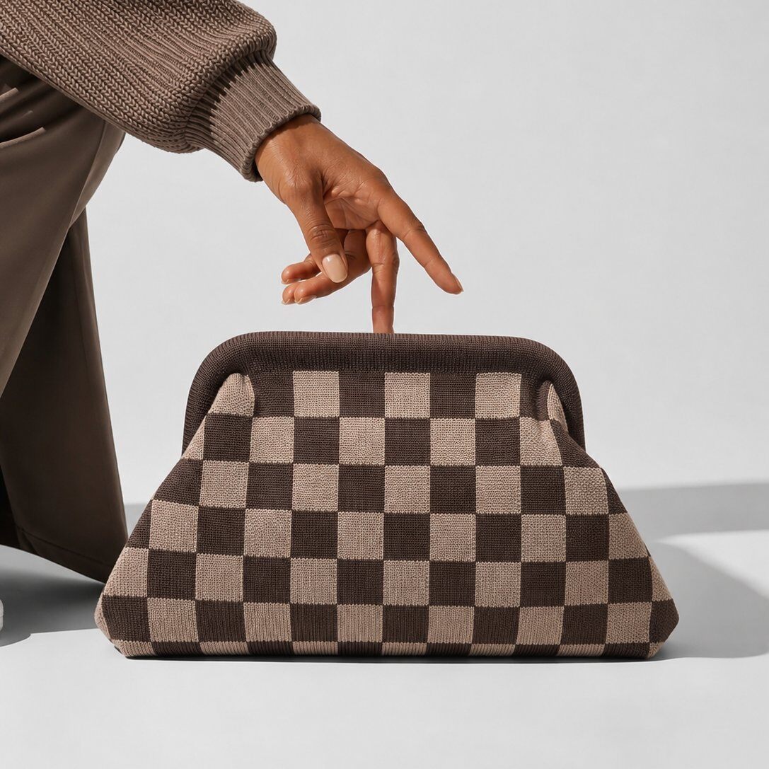 Grossiste LOUISA LEE - Pochette à damier Simon
