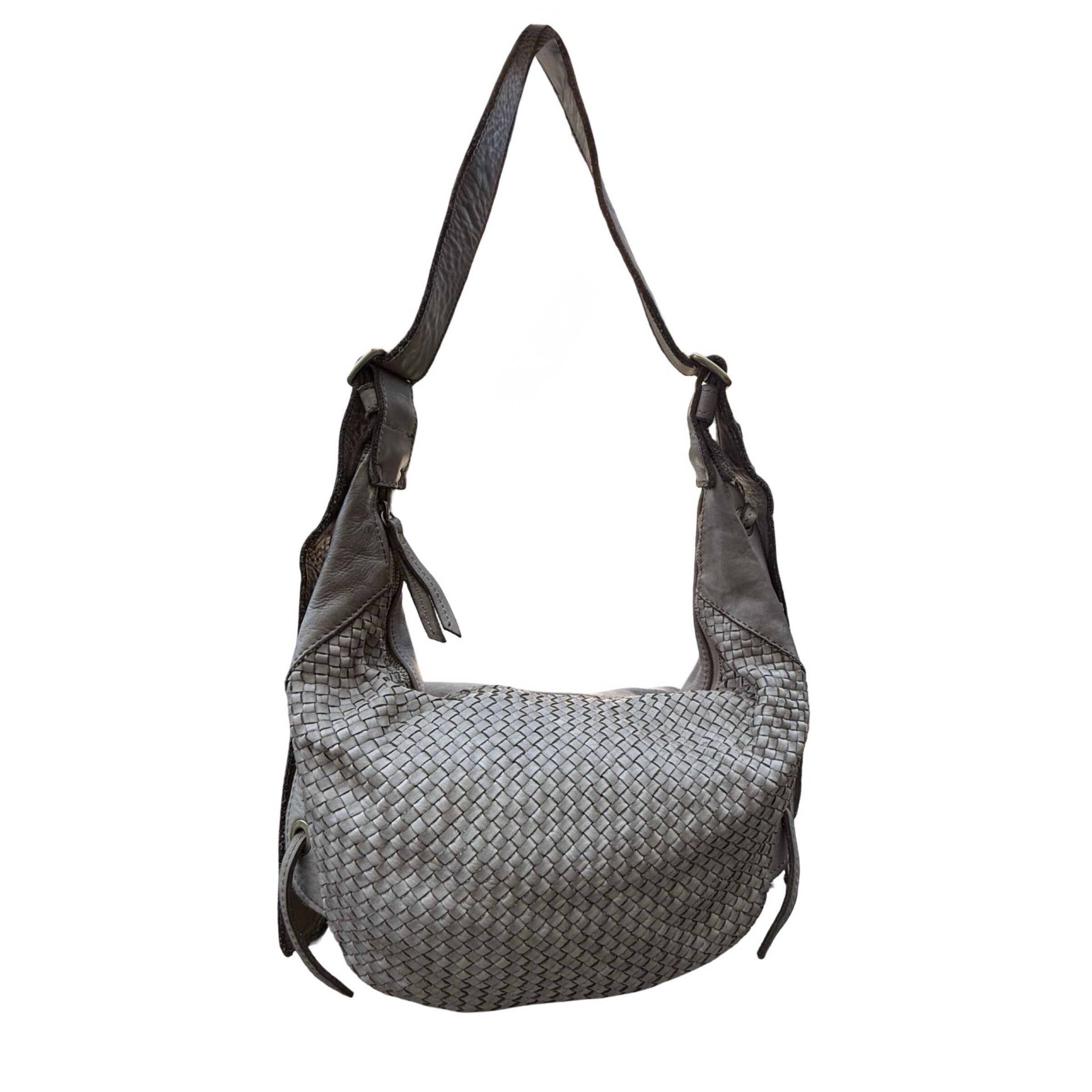 Grossista LOUISA LEE - BORSA A TRACOLLA IN PELLE LAVATA ZANIA
