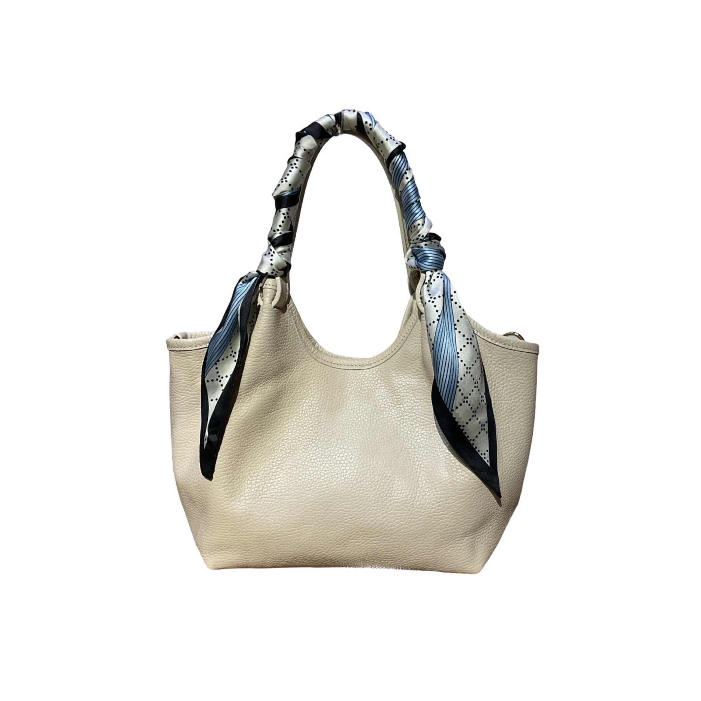 Wholesaler LOUISA LEE - OLGA GRAINED LEATHER MEDIUM SCARF BAG