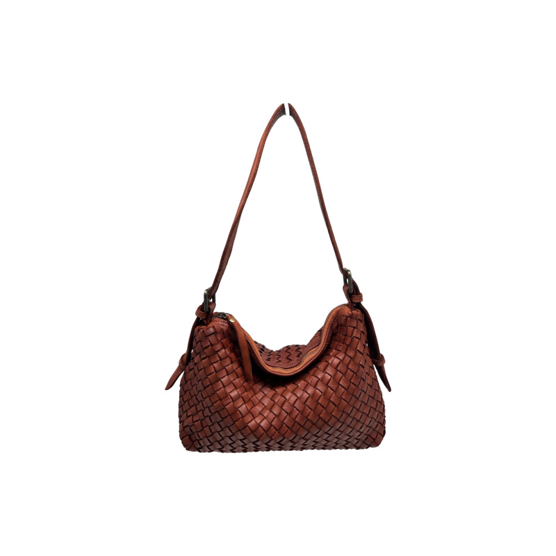 Grossista LOUISA LEE - Borsa vintage in pelle baguette