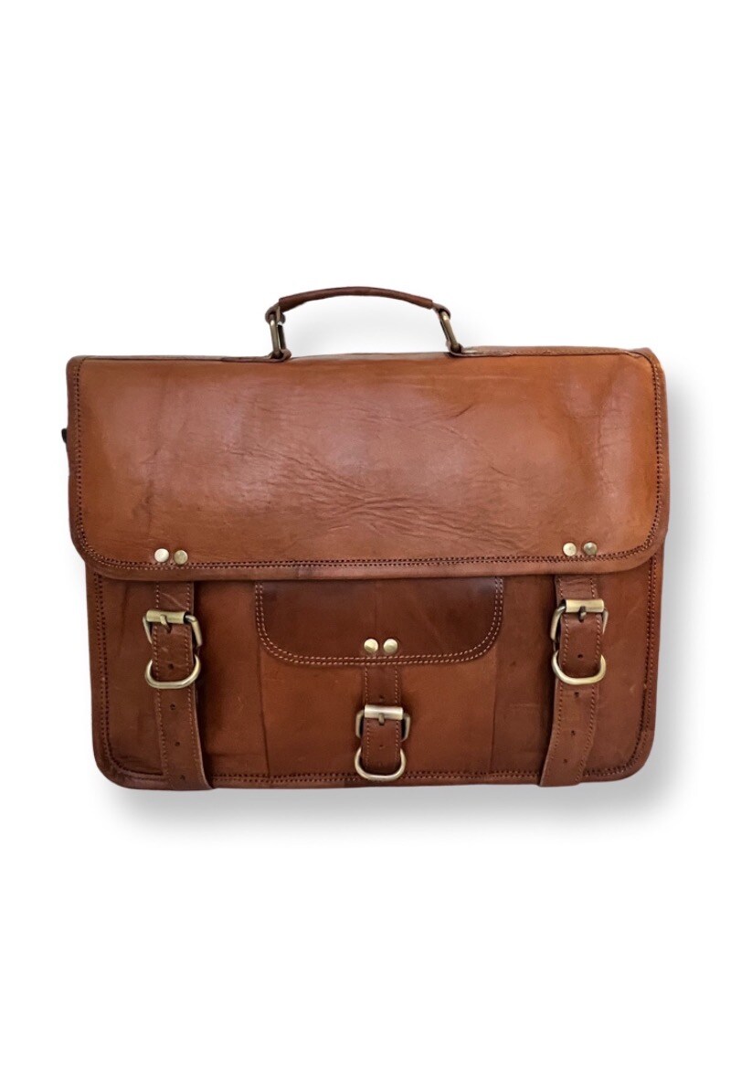 Wholesaler LOUISA LEE - Leather satchel 38cm