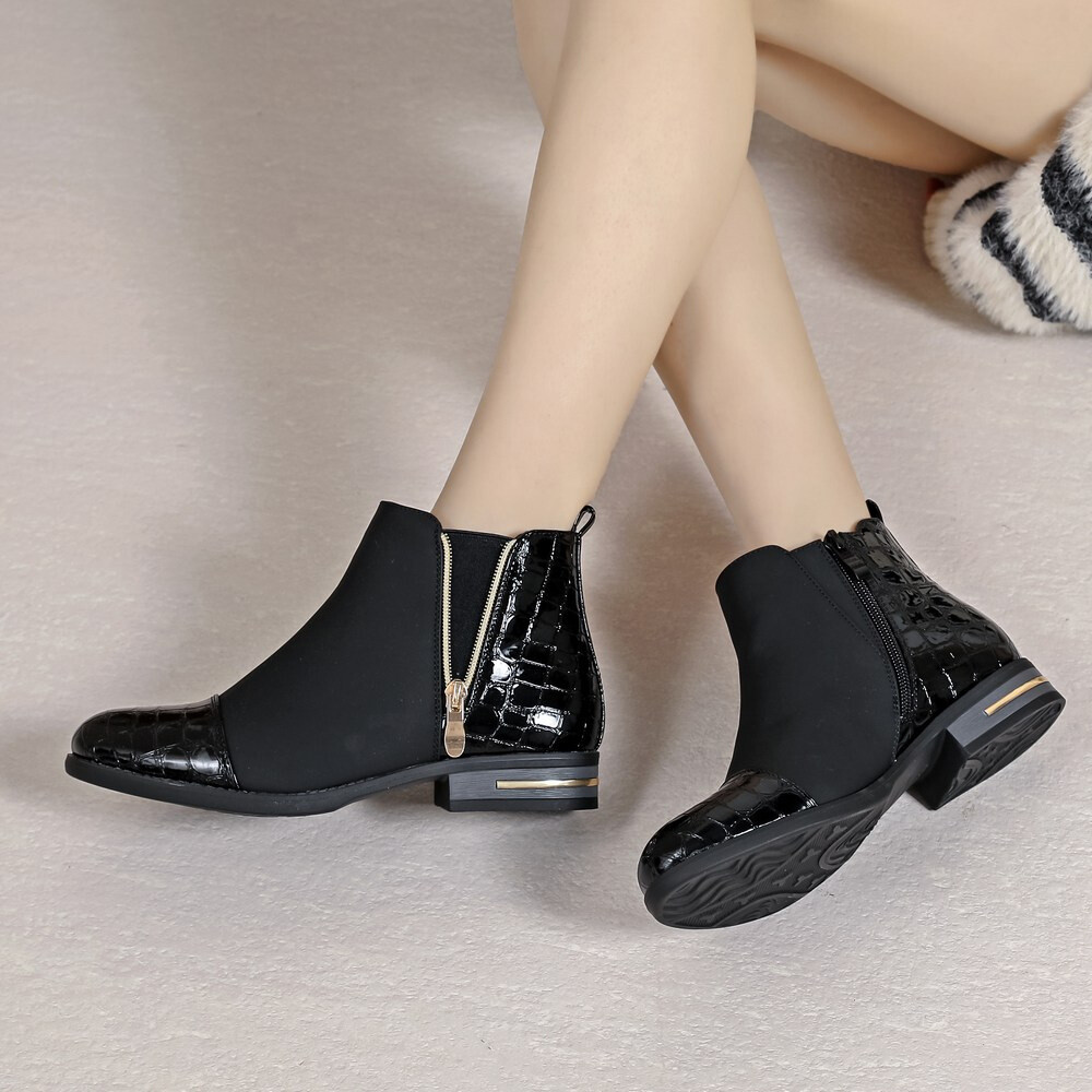 Großhändler LOV'IT - Stiefeletten mit Kroko-Imitat