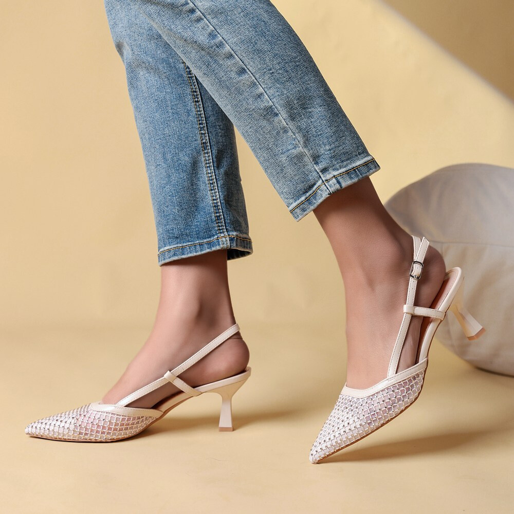 Wholesaler LOV'IT - Slingback heeled court shoes