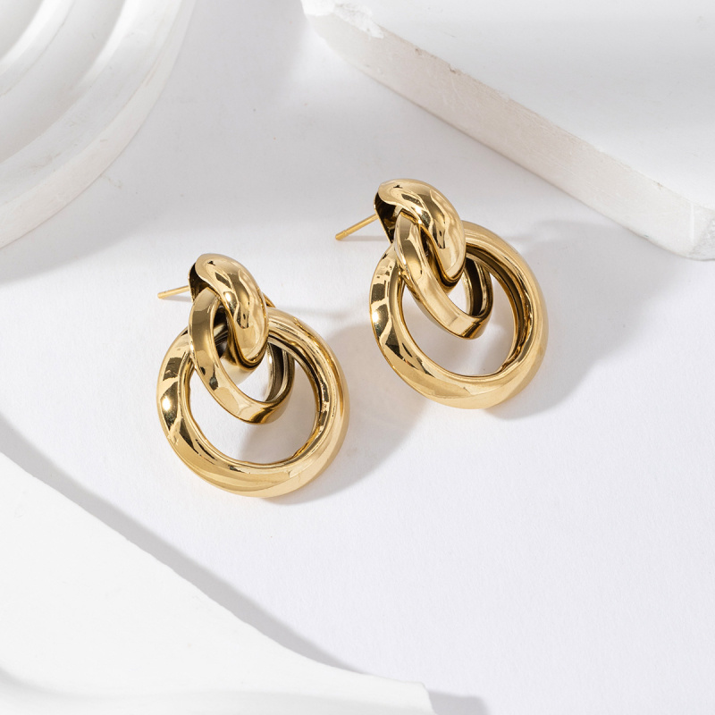 Mayorista Lovelika - Boucles d'oreilles puces cercles Iris