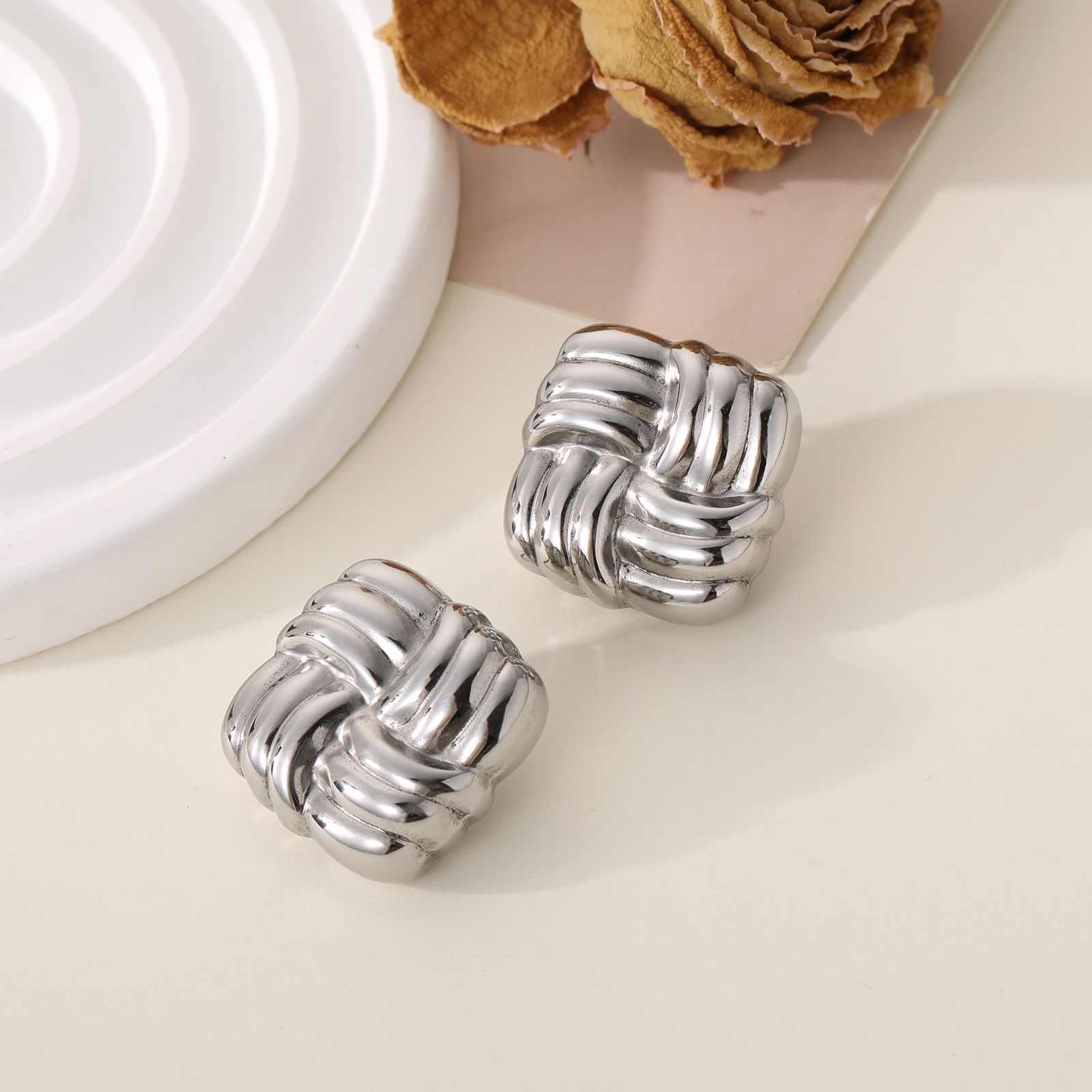 Mayorista Lovelika - Boucles d'oreilles puces carrés Willow