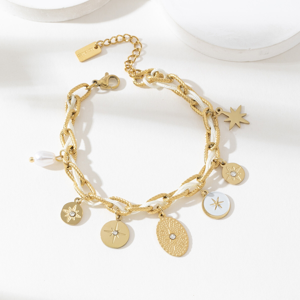 Grossiste Lovelika - Bracelet breloque pendentif Hanina