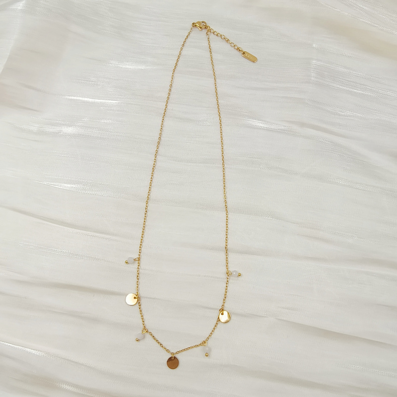 Großhändler Lovelika - Collier chaîne simple avec pierres Élodie