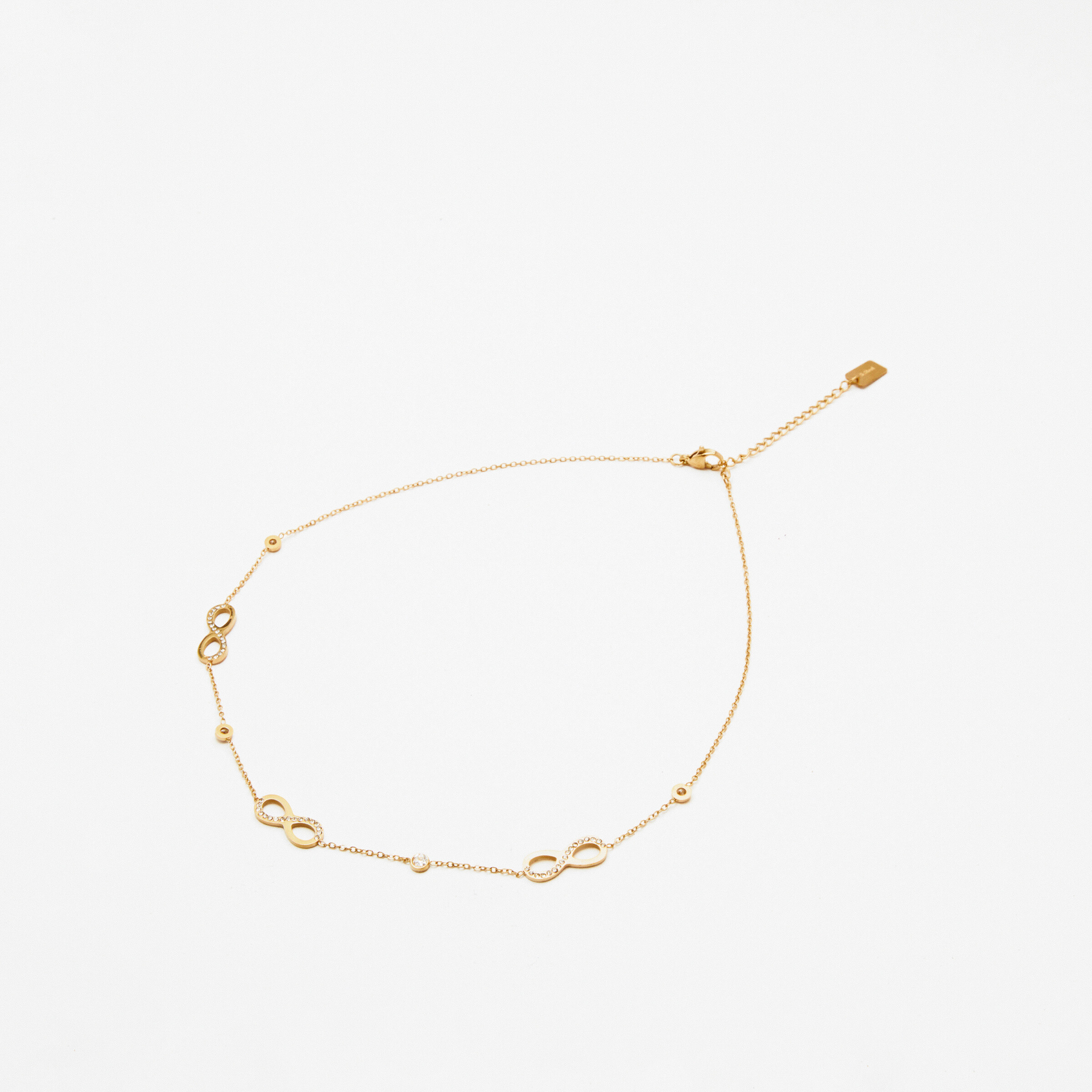 Mayorista Lovelika - Collier chaîne simple infini Blanche