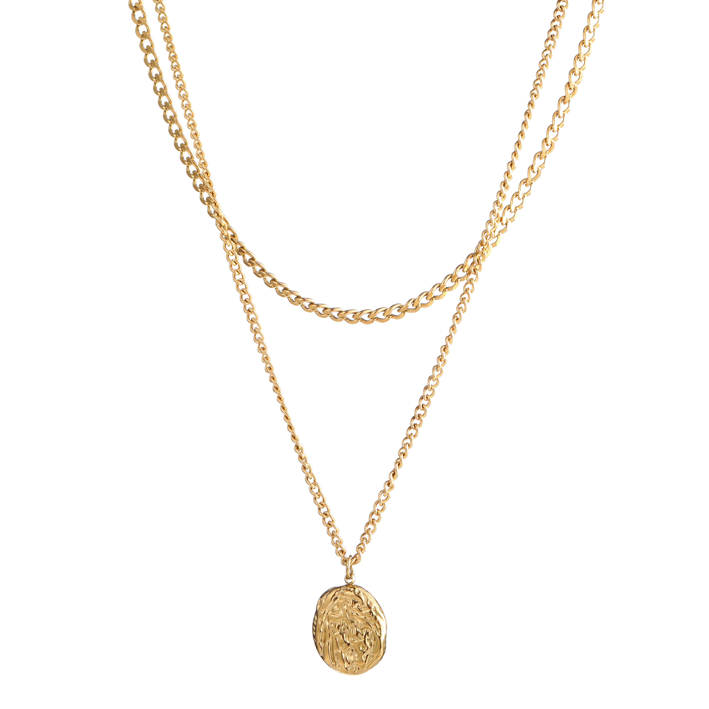 Großhändler Lovelika - Collier chaine bijou texturé rond Kenna