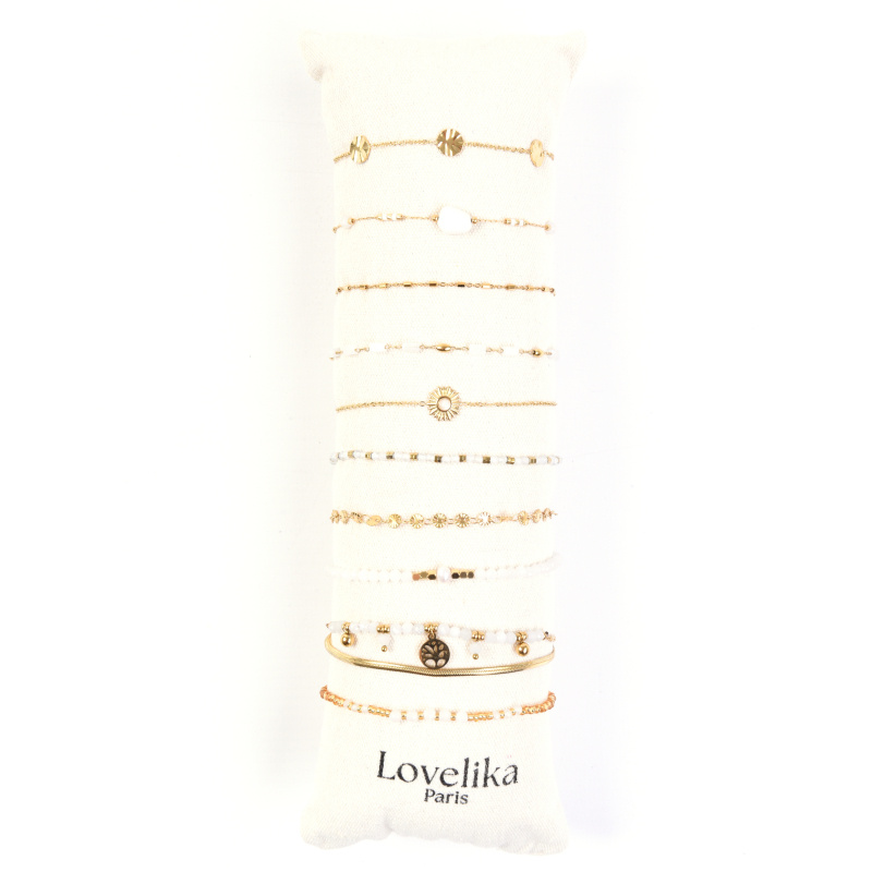 Grossiste Lovelika - Kit de 10 bracelet avec son coussin Kit