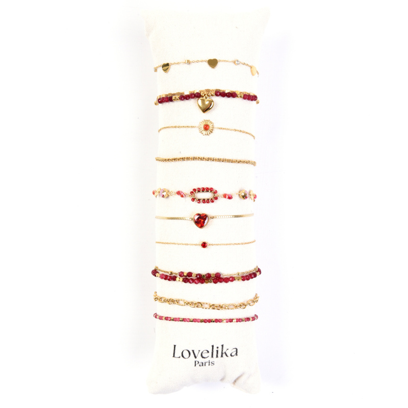 Mayorista Lovelika - Kit de 10 bracelet avec son coussin Kit