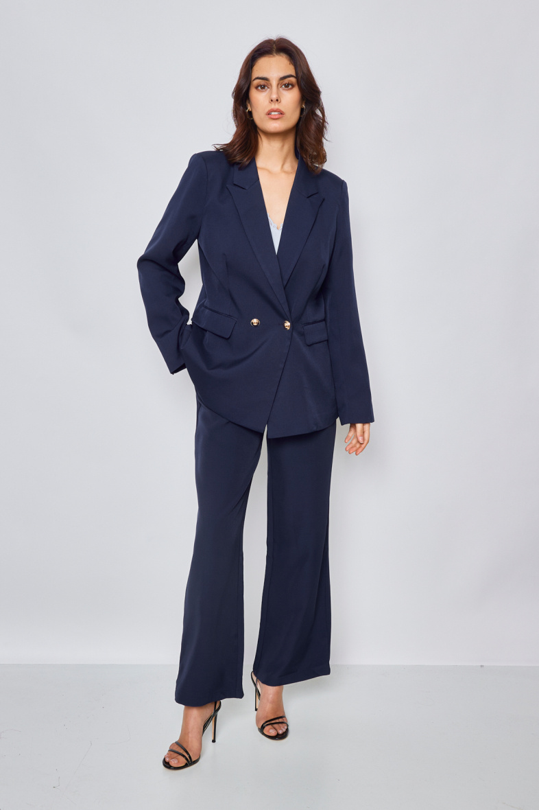 Grossiste LOVIE & Co - LOVIE - Veste DELIA tailleur uni