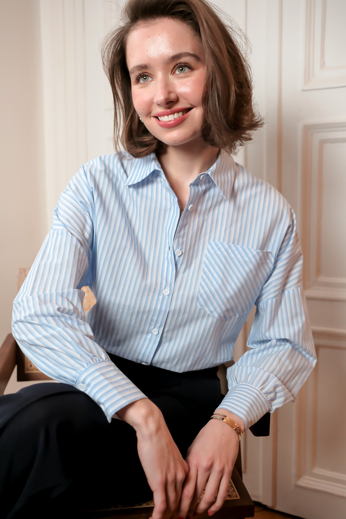 Wholesaler LOVIE & Co - LOVIE - Oversized striped shirt
