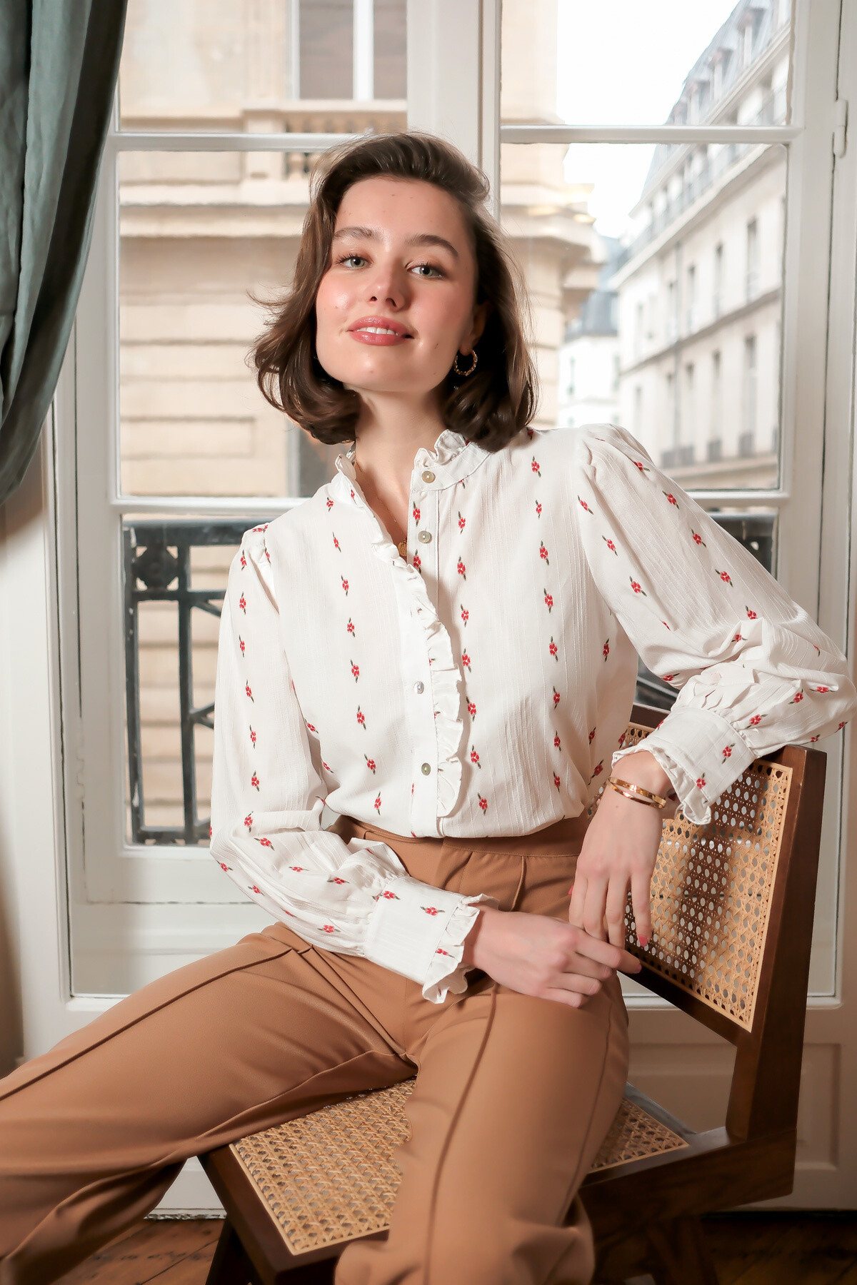 Wholesaler LOVIE & Co - LOVIE - Small floral print blouse