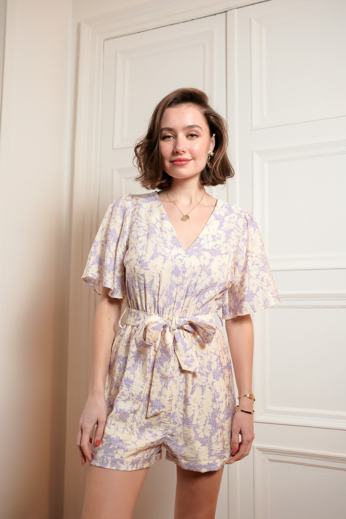 Wholesaler LOVIE & Co - LOVIE - Short sleeve floral playsuit