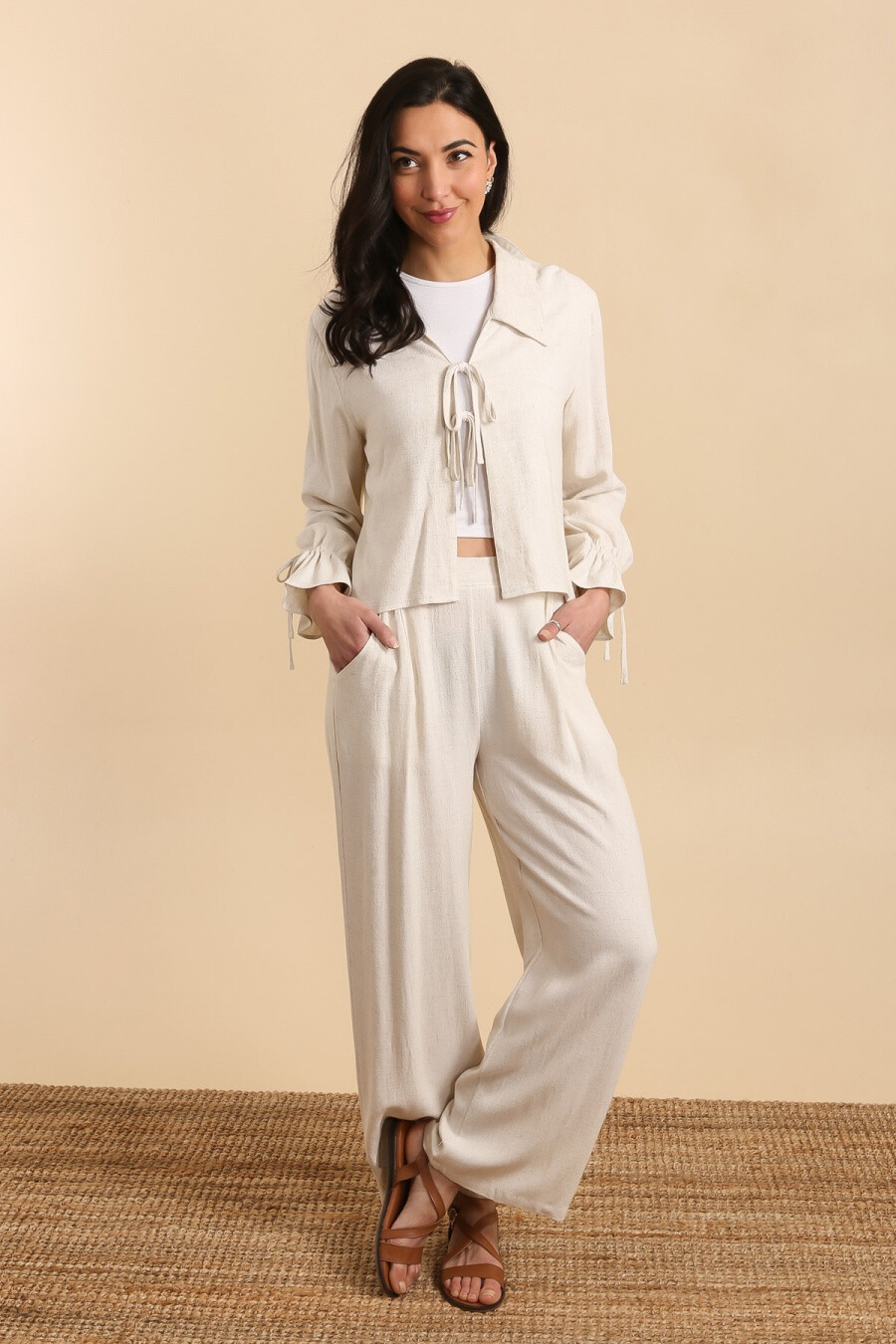 Wholesaler LOVIE & Co - LOVIE - Linen pants