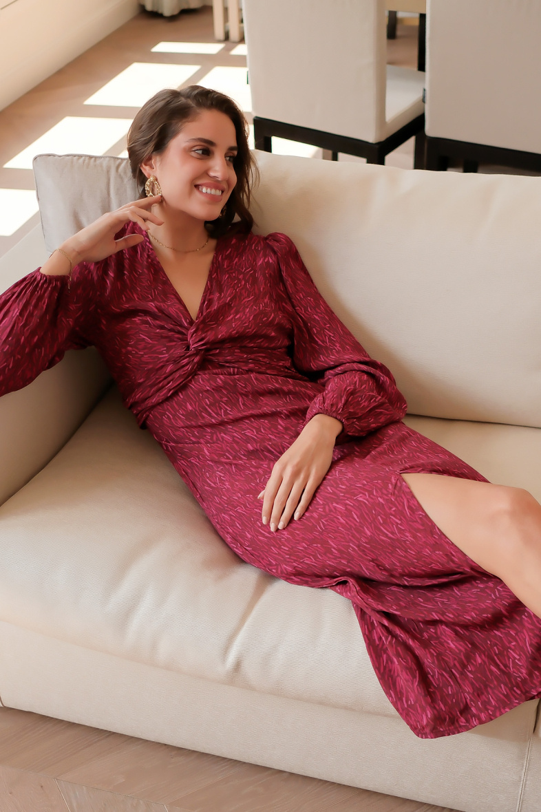 Großhändler LOVIE & Co - LOVIE – Langes Kleid mit Schleife