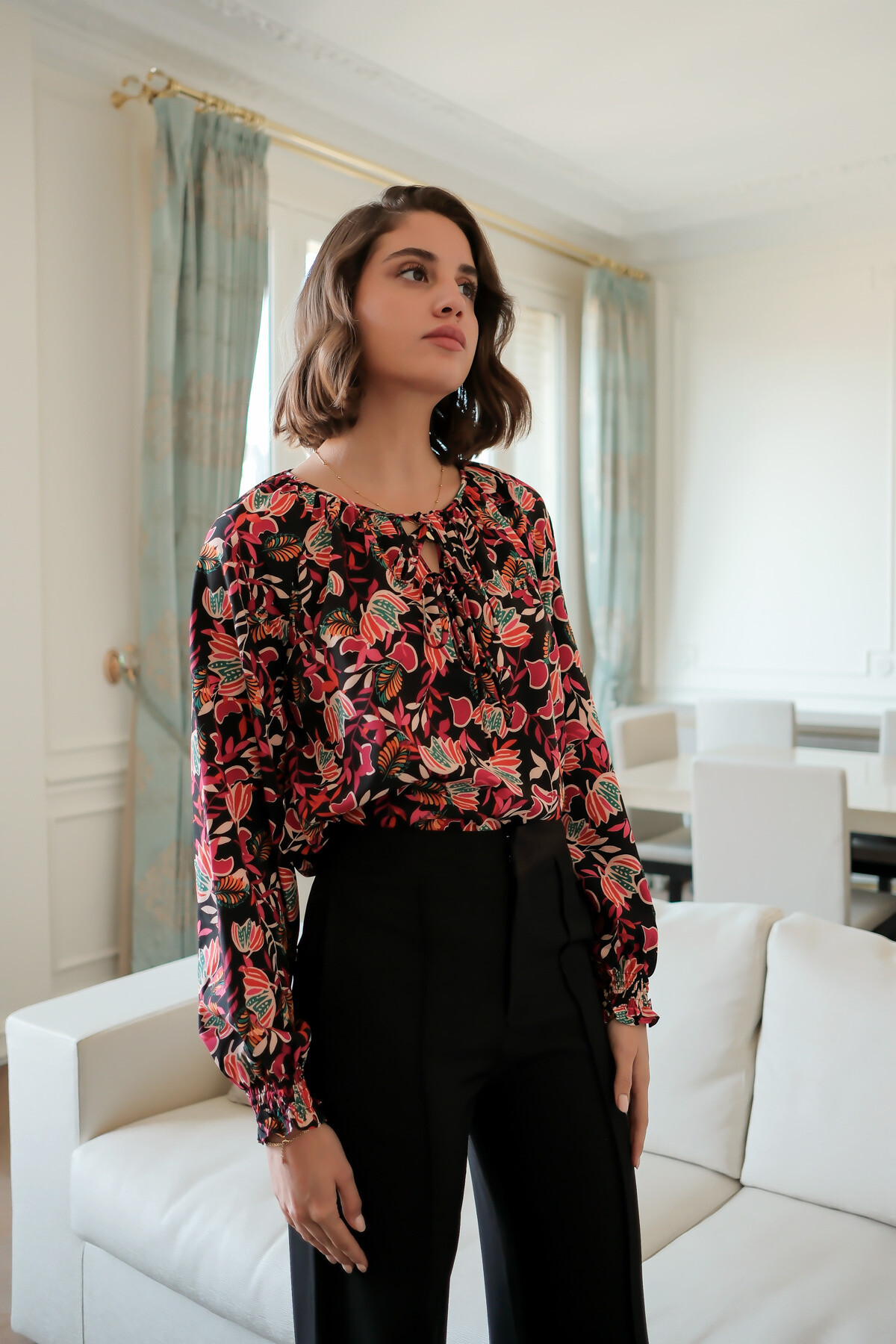 Wholesaler LOVIE & Co - LOVIE - Floral print top
