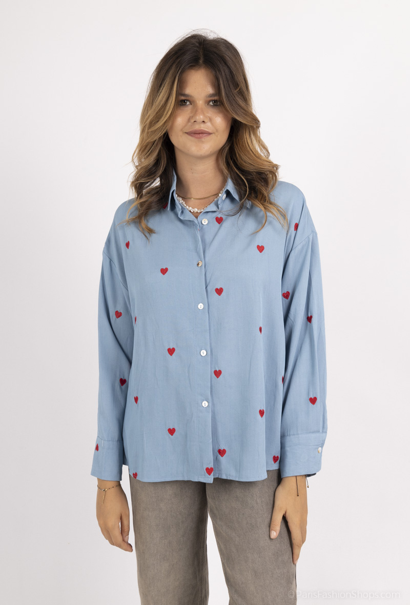 Wholesaler Lovie Look - Shirt with heart