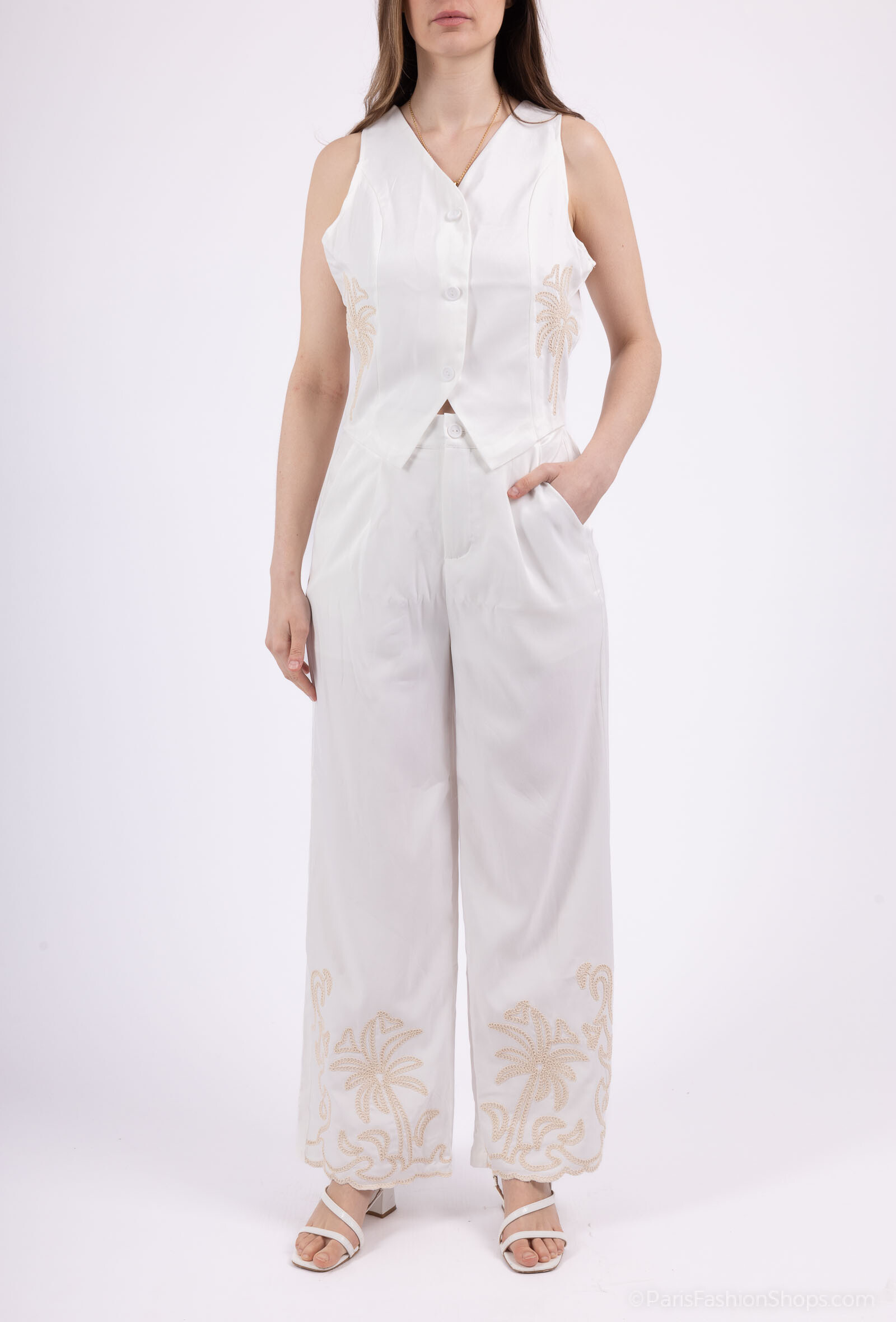 Wholesaler Lovie Look - Ensemble with embroidery