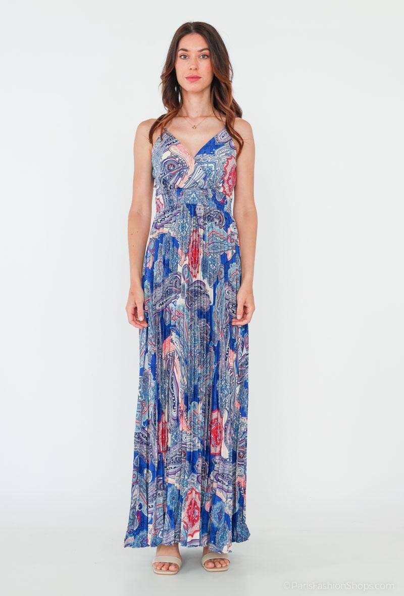 Wholesaler Lovie Look - Pleated floral print wrap dress