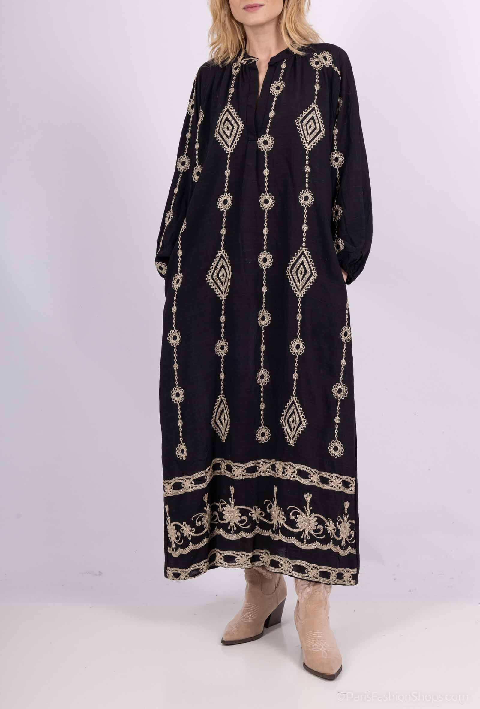 Wholesaler Lovie Look - Long embroidery dress