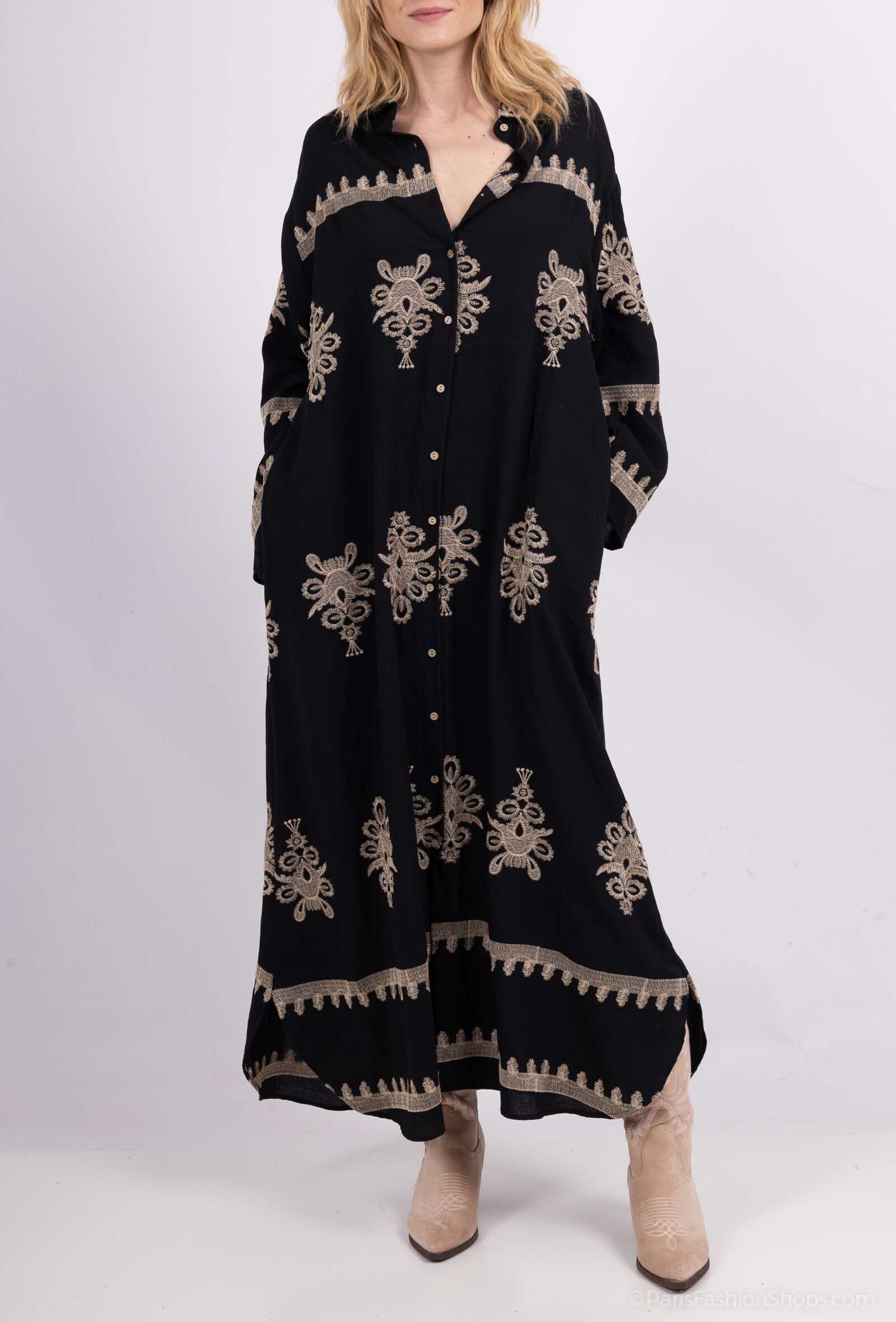 Wholesaler Lovie Look - Long embroidery dress