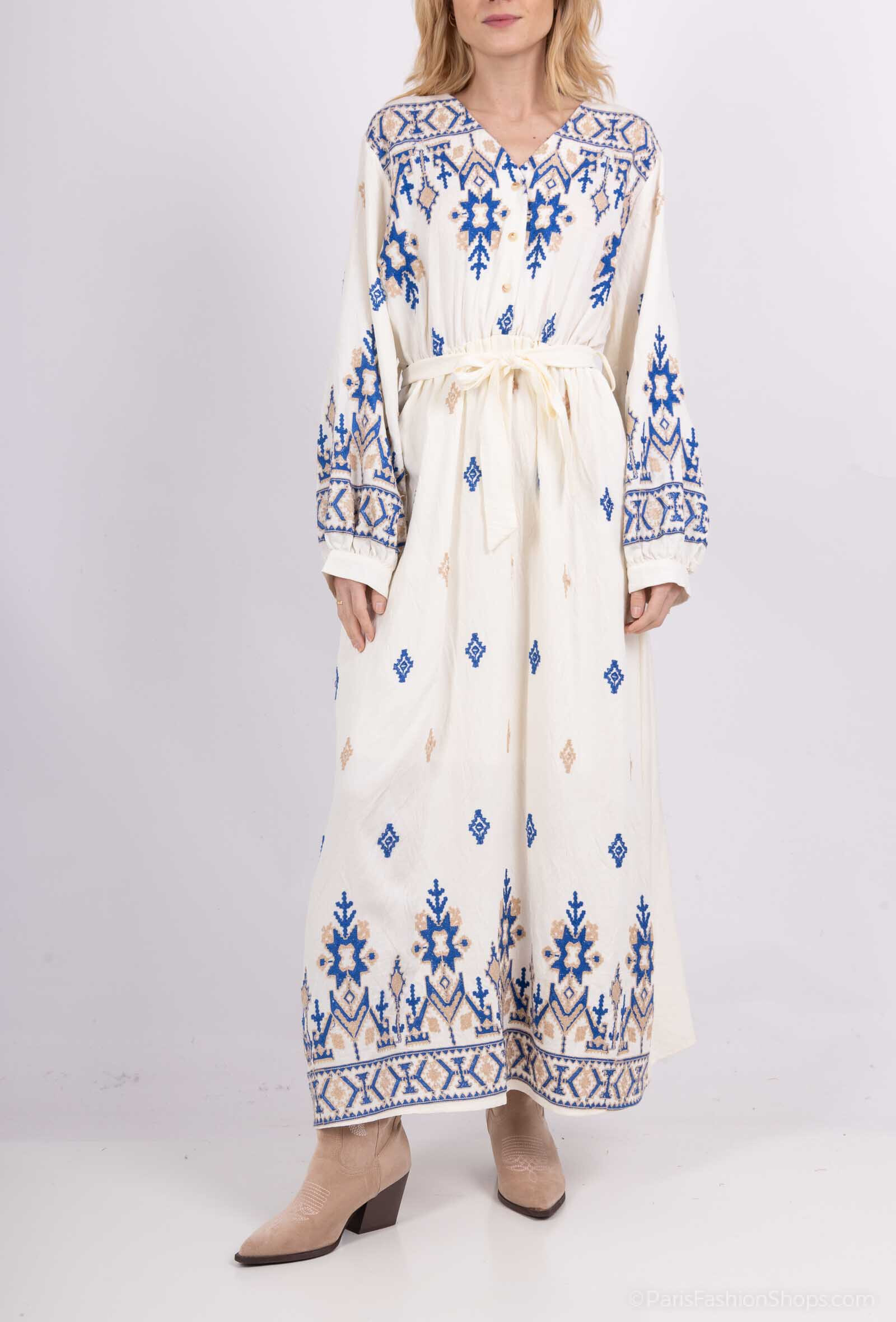 Wholesaler Lovie Look - Long embroidery dress