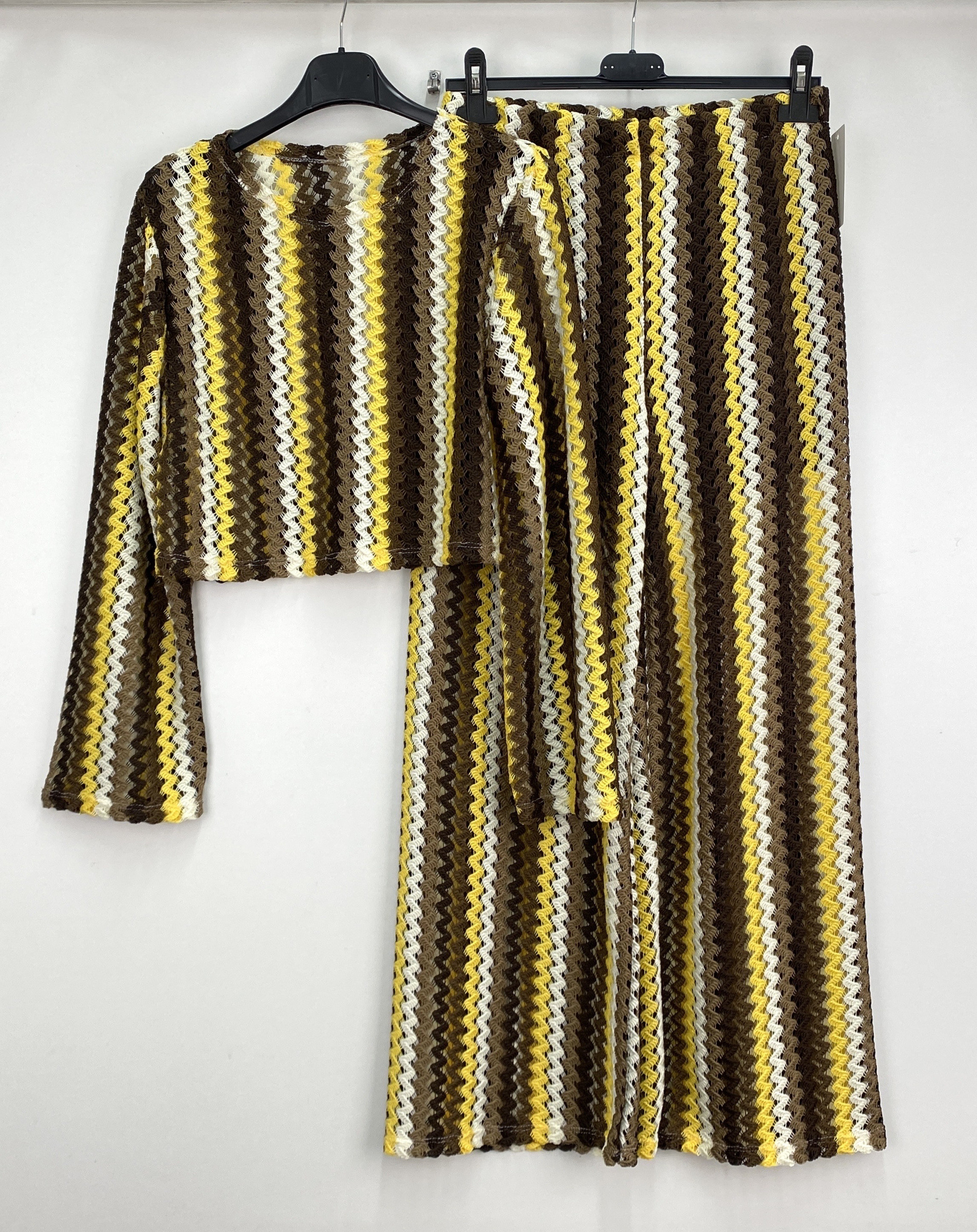 Großhändler LOVIKA - Mehrfarbiges Häkelset mit fließender Retro-Chic-Hose