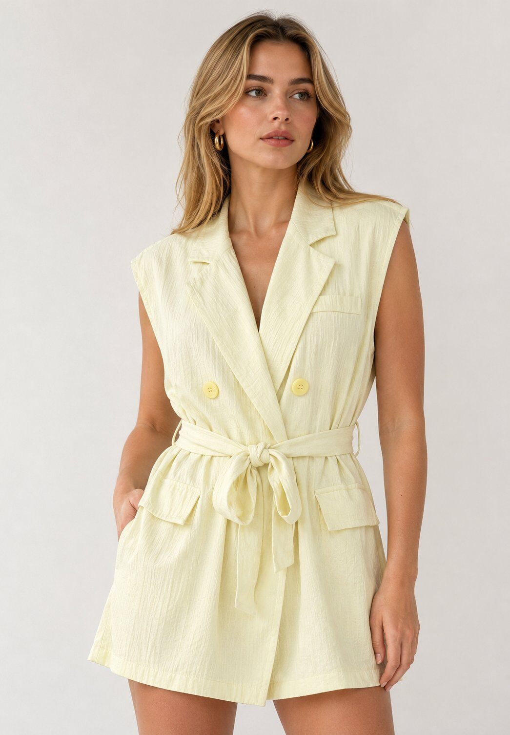 Grossista LOVIKA - Gilet Sartoriale Senza Maniche