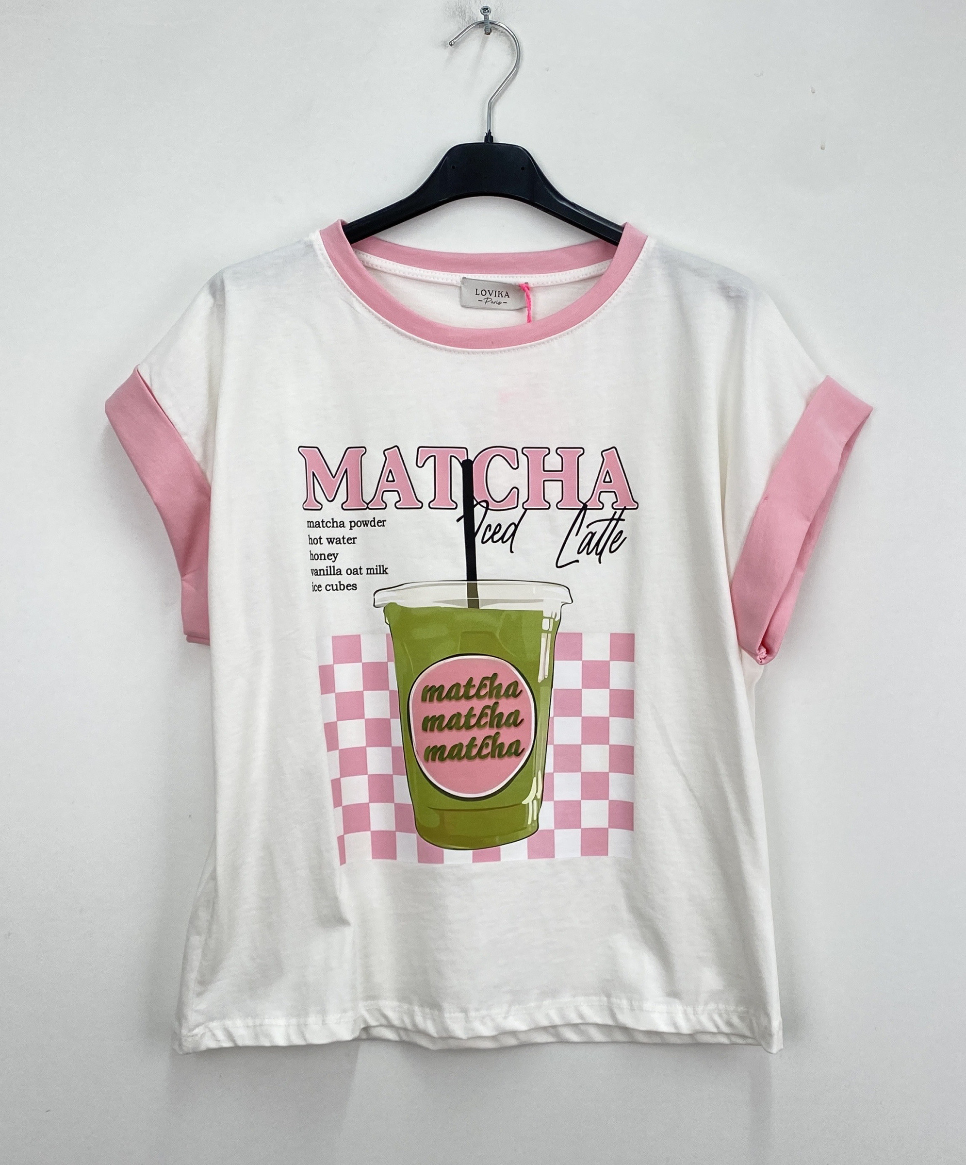 Grossista LOVIKA - T-Shirt Matcha Café