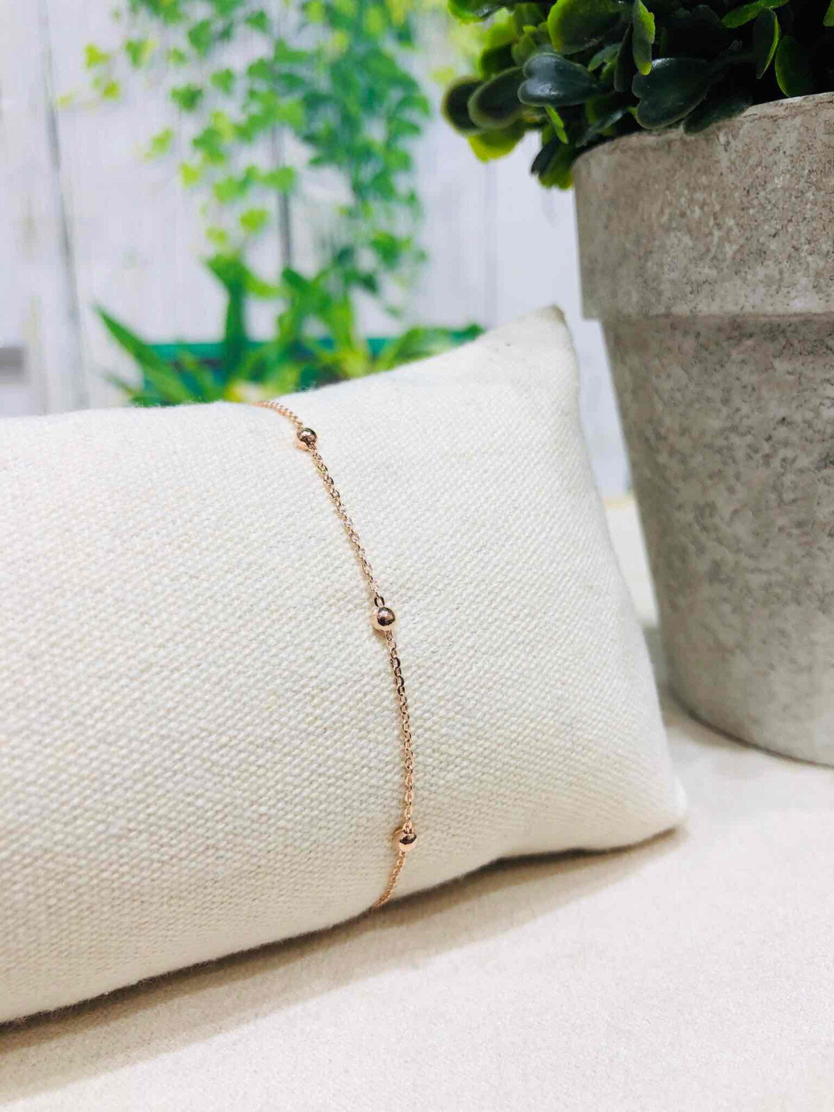 Wholesaler Loya Bijoux - Bracelet Lou in Golden with fine gold