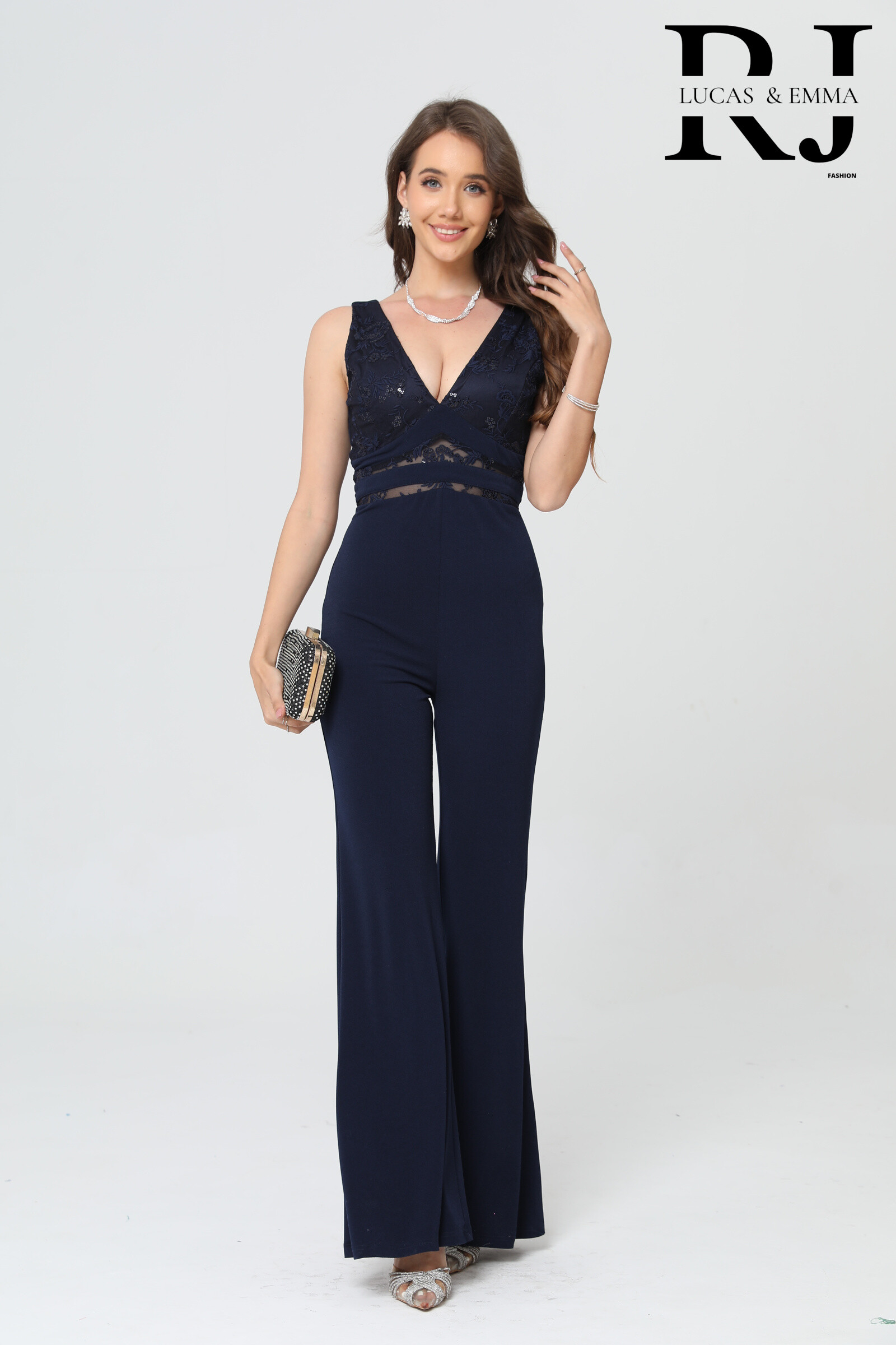 Wholesaler Lucas & Emma | RJ&CO - Long bell-bottom jumpsuit