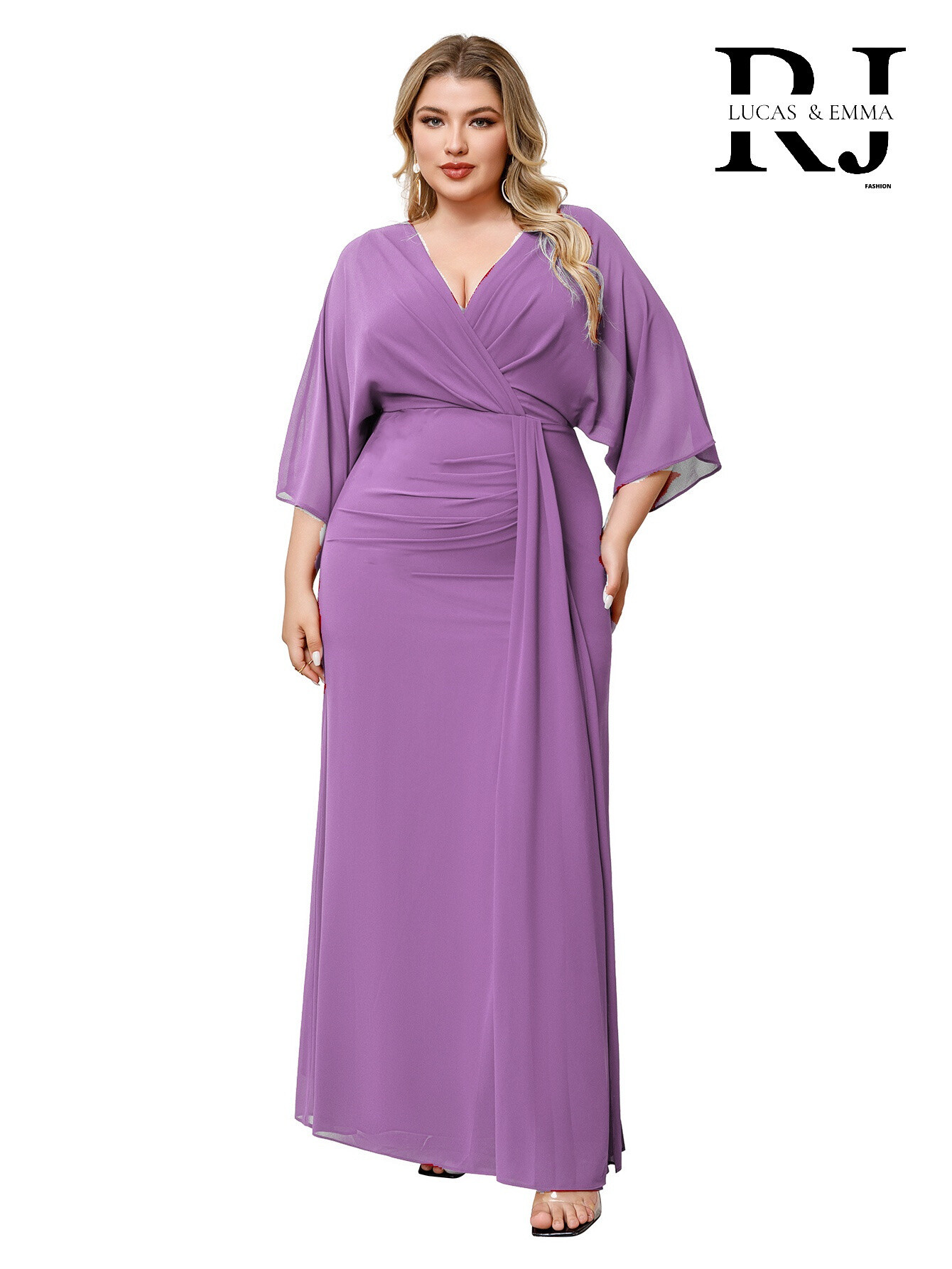 Wholesaler Lucas & Emma | RJ&CO - Plus size long evening dress