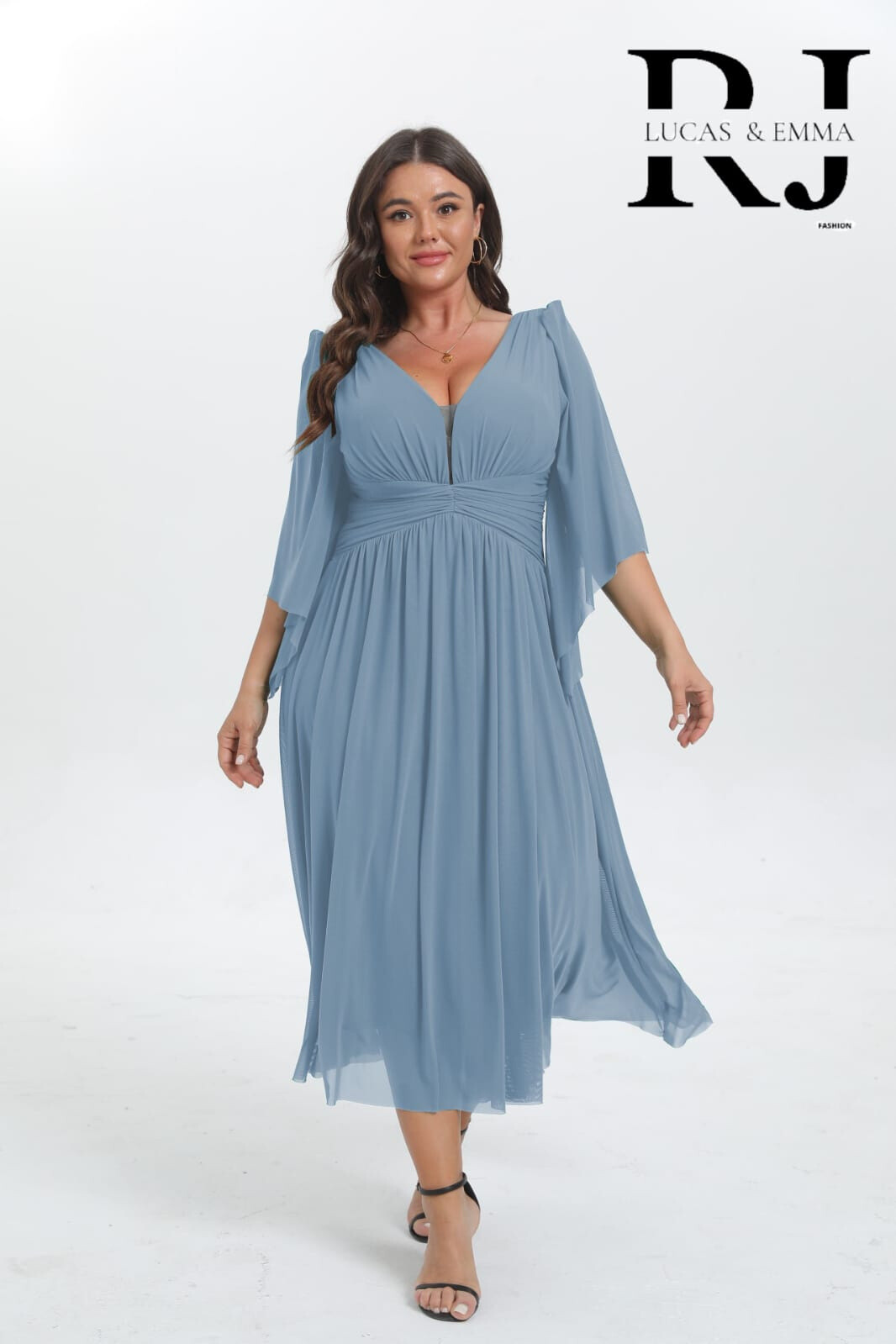 Wholesaler Lucas & Emma | RJ&CO - Sarajevo Plus Size Short Summer Dress