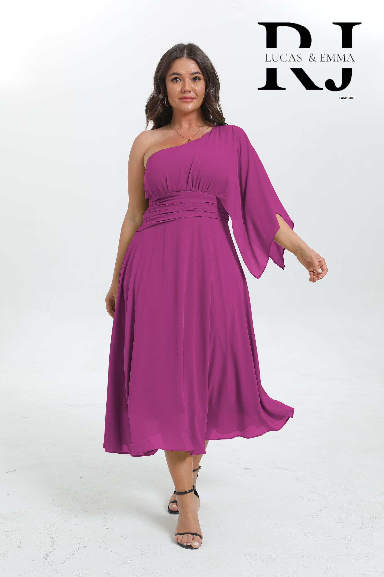 Wholesaler Lucas & Emma | RJ&CO - Plus size mid-length dress