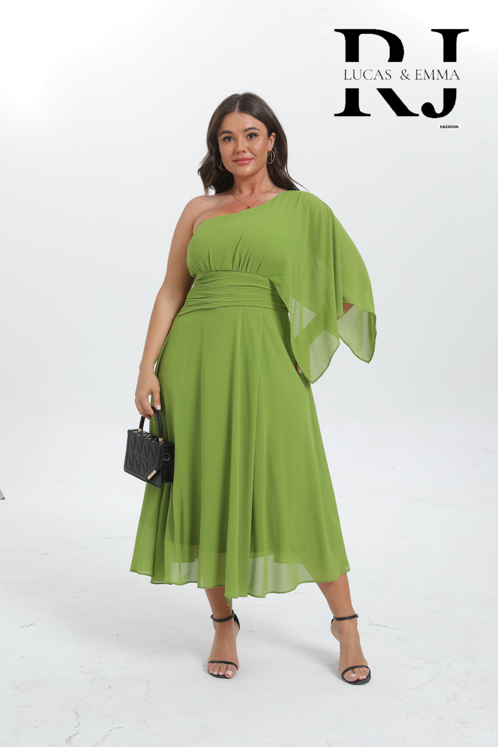 Grossiste Lucas & Emma | RJ&CO - Robe mi longue grande taille - Elbasan Court