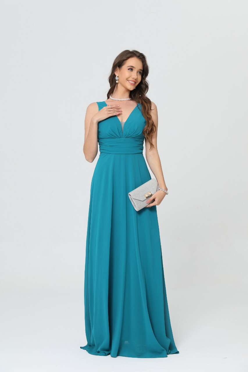 Grossiste Lucas & Emma | RJ&CO - Robe de cérémonie longue à col V Tendance- Libreville